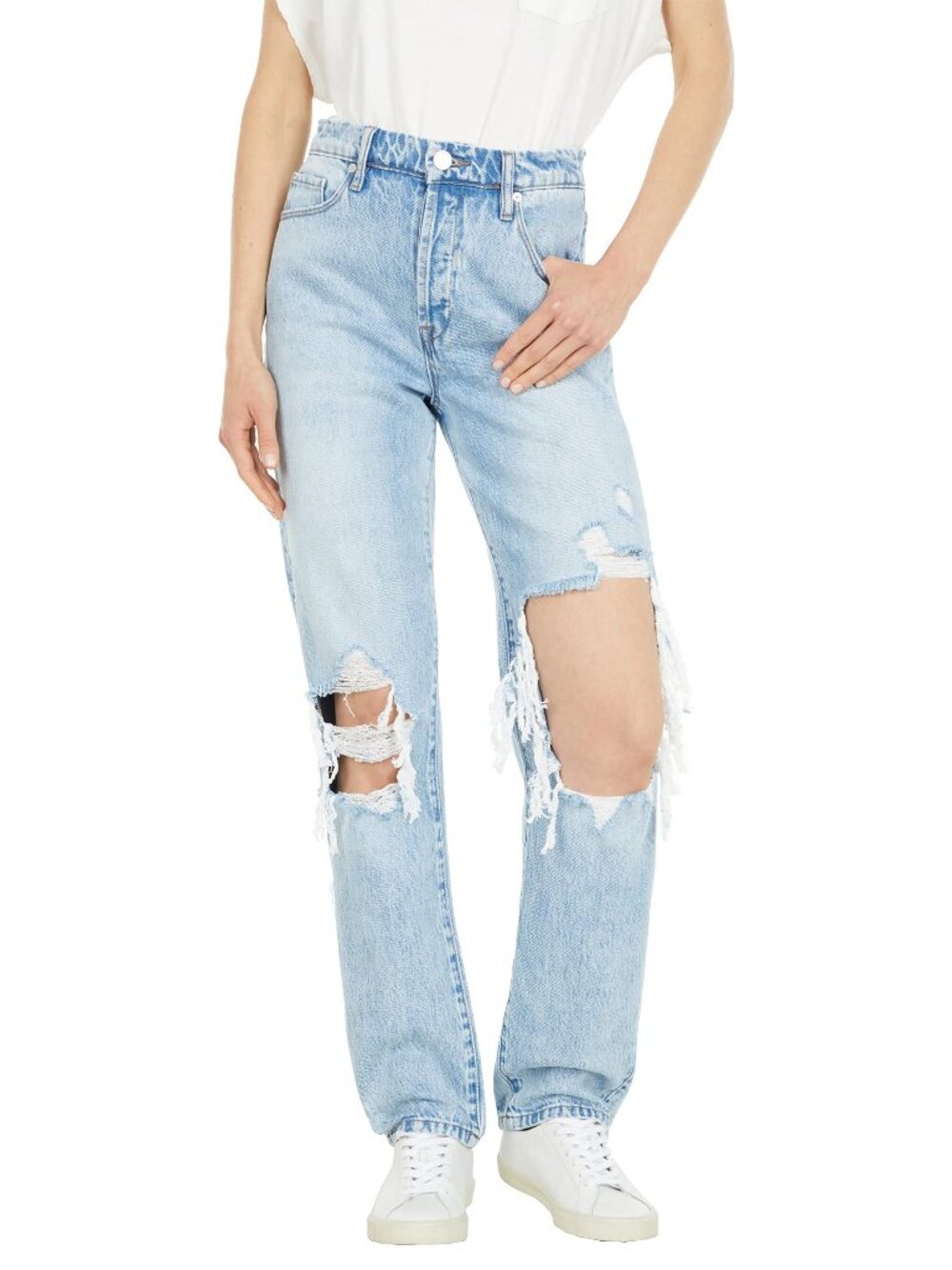 NWT New Blank NYC The Lexington Slim Straight Leg Jeans In Bed of Roses Size 27